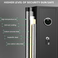 thumbnail image 2 of Gun Safe, Quick Access 4-5 Digital Gun Safe, Gun Safes for Guns and Shotguns, Gun Safe with Adjustable Support Frame, Pistols Rack, Ammo Storage Shelf and Pistol Bag, 2 of 9