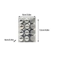 thumbnail image 2 of Vaidha 3cm Christmas Tree L Bauble Hanging Home Party Ornament Decor, 2 of 4