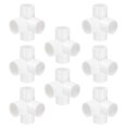 thumbnail image 1 of Uxcell Raccord 1-1/4 Pouces Connecteur 4 Voies pour Meubles, Blanc, 1 of 8