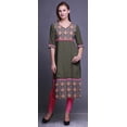 thumbnail image 2 of Bimba Panel Straight Kurtis For Women Long Kurti Dress Printed Indian Top, 2 of 5