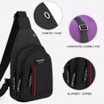thumbnail image 4 of TIMIFIS Strap Bag Crossbody Backpack Men Ladies Strap Backpack Hiking Backpack Multipurpose Messenger Chest Bag -, 4 of 7