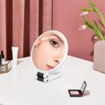 thumbnail image 2 of Handheld Mirror Double Sided Makeup Mirror Magnification Mirror Foldable Desktop Mirror Portable Mirror Cosmetics Mirror, 2 of 9