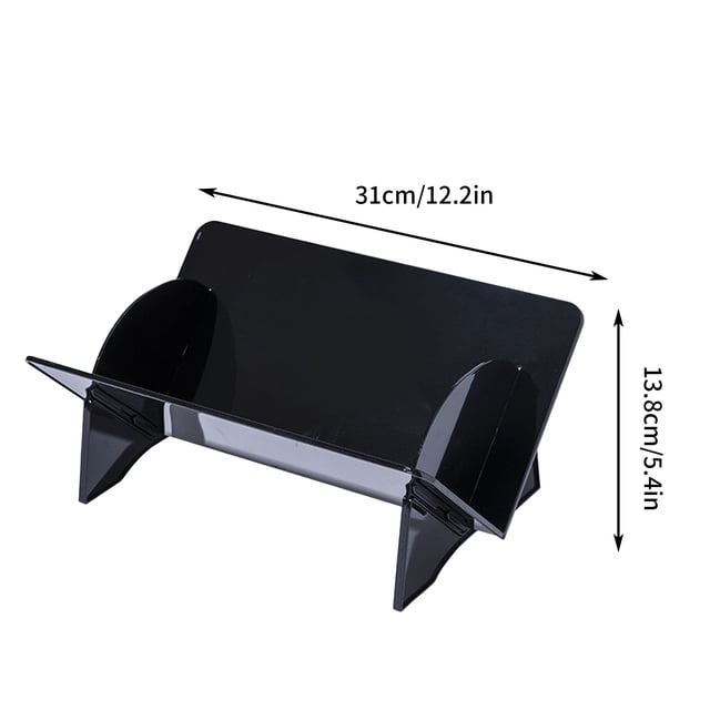 Desk with Storage Transparent Acrylic Desktop Bookshelf for Books, 31x13.8cm Book Stand for Reading Student Children Picture Book Shelf