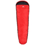 Trespass Water Repellent Sleeping Bag Doze - 3 Season, 230cm x 85cm x 55cm, 2 Way Zipper, Shoulder Baffle, Comfort: 1°C, Upper Limit: 6°C, Lower Limit: -10°C
