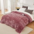 thumbnail image 1 of Ourlova King Size Electric Blanket with Dual Controls Velvet Soft Fast Heating Blankets 4 Heat Settings and 10H Auto Off Machine Washable ETL Certified 90×100 Inch Pink, 1 of 8