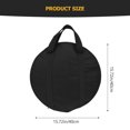 thumbnail image 3 of 1Pc Thickened Gong Storage Holder Portable Cymbal Protective Bag (Black), 3 of 8