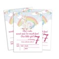 thumbnail image 1 of Darling Souvenir Blue Birthday Invitation Card 28 Pcs Fill or Write In Blank Invites Printable Party Supplies 5 x 7 Inches, 1 of 5