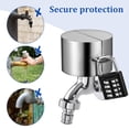 thumbnail image 2 of 1 Ensemble Verrou de Bavette de Tuyau Extérieur Hiver Verrou de Robinet Protecteur de Robinet de Tuyau Extérieur Verrou de Bavette de Robinet Verrou de Tuyau avec Cadenas, 2 of 8