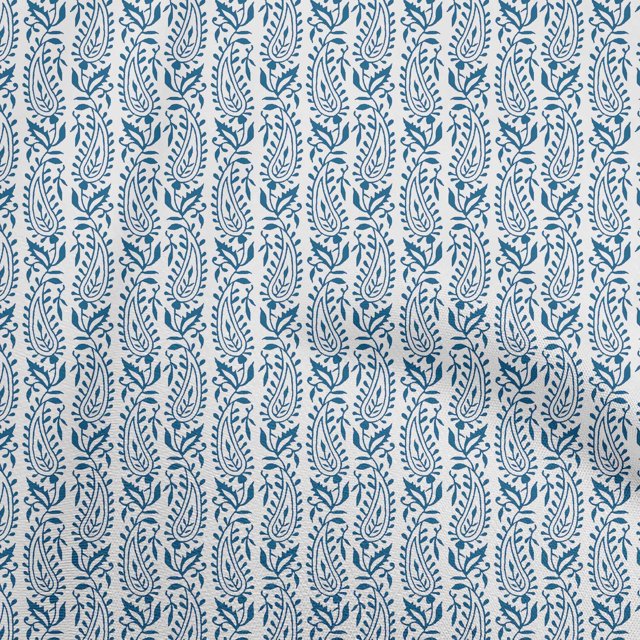 oneOone Viscose Chiffon Blue Fabric Block Sewing Craft Projects Fabric Prints By Yard 42 Inch Wide-W8
