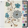 thumbnail image 1 of iPad Pro 2016 9.7 Inch [ Pro 9.7 ] A1673 A1674 A1675 MLMP2LL/A MM172LL/A MLMN2LL/A MLMW2LL/A Printed Slim Hard Shell Protective Stand Cover - Watercolor Flowers, 1 of 8