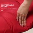thumbnail image 4 of Outsunny Coussins de Banc de Patio 2 Pcs Coussin de Causeuse d'Extérieur 2 Places Rouge, 4 of 10