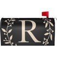 thumbnail image 1 of Classic Monogram Letter R Mailbox Cover Magnetic Standard Size Waterproof Letter Post Box Cover Wrap Oversize Decoration Welcome Home Garden Outdoor 21" Lx 18" W, 1 of 6