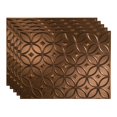 thumbnail image 1 of Fasade Rings Oil Rubbed Bronze 18in x 24in Decorative Vinyl Backsplash Panel 5 Pack, 1 of 5