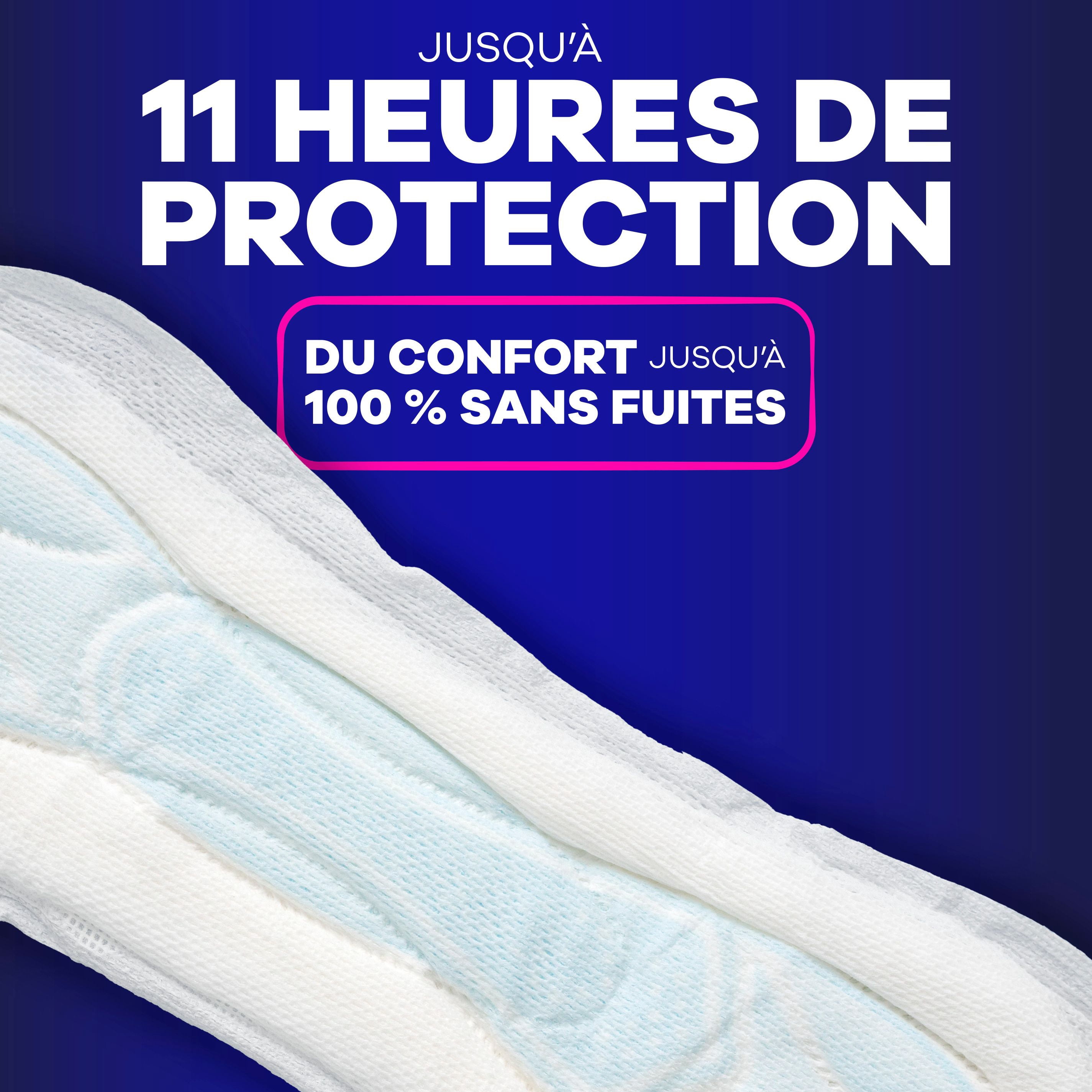 Always Serviettes Maxi de Nuit Sans Ailes pour Femmes, Taille 4, Absorption de Nuit, Non Parfumées