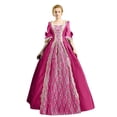 thumbnail image 1 of Robes Style Gothique pour Femmes Robe Midi Élégante Manches Longues Évasées Robe Trapèze de Soirée Grande Taille, 1 of 5