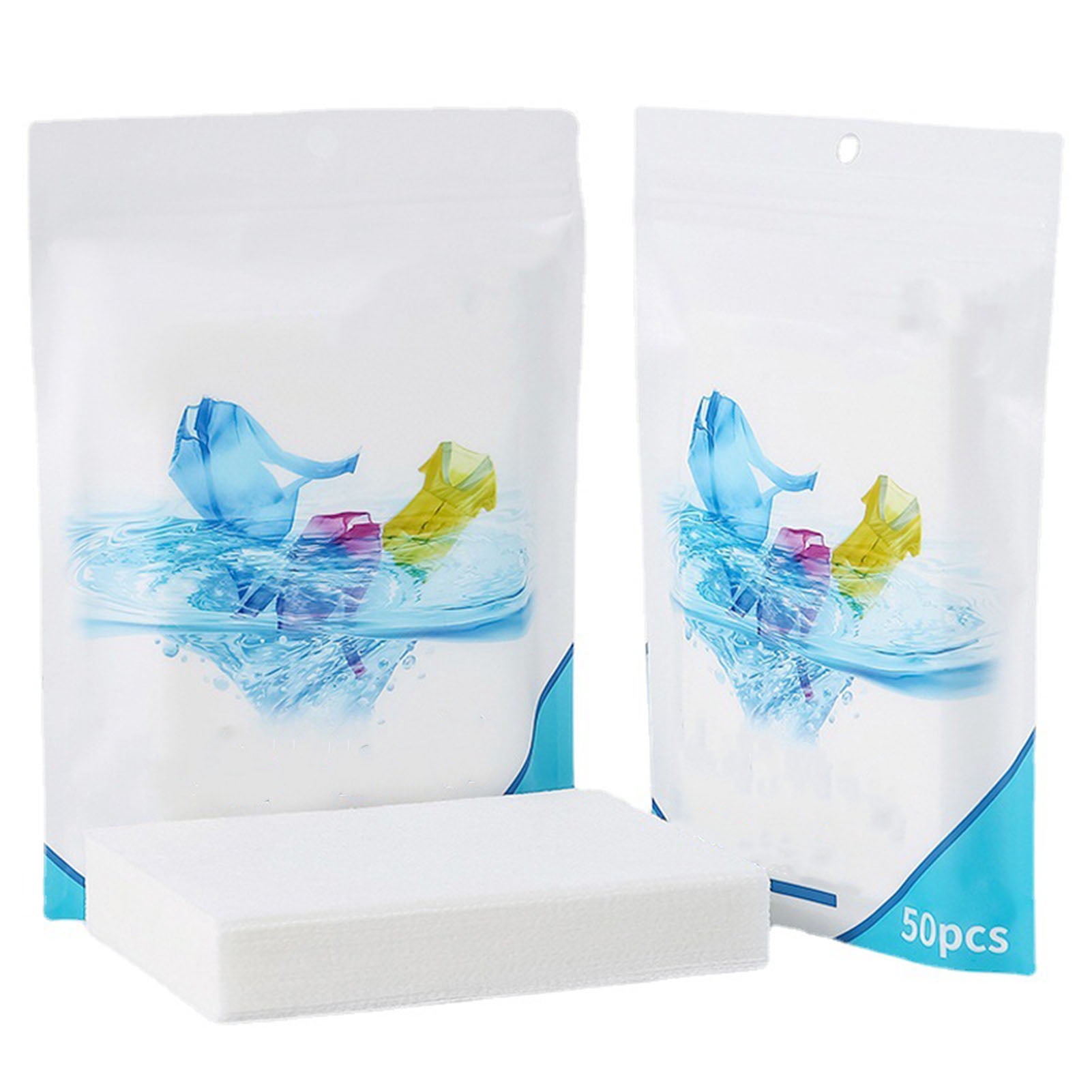 Home Colored Laundry Tablet, Laundry Detergent Sheet Easy Using Fiber Wide Application Long Lasting  for Home