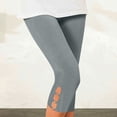 thumbnail image 2 of Timegard Womens Capri Pants Elastic Waisted Cutout Slim Solid Color Comfy Short Leggings Bottom Trousers, 2 of 7