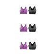 thumbnail image 1 of kurtrusly 2pieces Performance Polyvalente avec Grand Application Brassière de Sport Sans Coutures Gris+violet G 3Ensemble, 1 of 6
