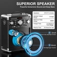 thumbnail image 4 of JYX Karaoke Machine with 2 Microphones, Bluetooth Speaker with FM Radio, LED Light Show, Singing Machine Home Karaoke System for Party, 4 of 7