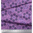 thumbnail image 3 of Soimoi Rayon Fabric Snowflake Artistic Fabric Prints By Yard 42 Inch Wide, 3 of 3