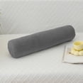 thumbnail image 2 of HHBEAUTY Round Pillow, Cervical Neck Roll Memory Pillow, Bolster Pillow, Round Neck Support for Sleeping | Bolster for Bed, Legs, Back and Yoga, Removable And Washable, Gray, 2 of 6