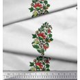 thumbnail image 3 of Soimoi Modal Satin Fabric Leaves & Floral Block Print Fabric by The Yard 42 Inch Wide, 3 of 3