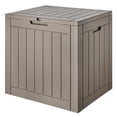 thumbnail image 1 of Coffre de Terrasse Extérieur de 31 Gal, Bac de Rangement pour Patio avec Couvercle Verrouillable et Poignées Latérales pour Patio, Piscine, Jardin (118 L), 1 of 8