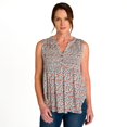 thumbnail image 2 of IVY Women's Sleeveless Blouse w/ Front Smocking, 2 of 6