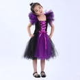 thumbnail image 4 of YOUSNH Halloween Tout-Petits Enfants Bébés Filles Magnifique Sorcière Robe Noire Déguisement Fête Tulle Robes Robes pour Filles A_001 4-5 Ans, 4 of 9