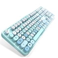 thumbnail image 3 of Mofii Sweet Keyboard Combo Mixed Color 2.4G Wireless Keyboard Set Circular Suspension Key for PC Laptop Blue, 3 of 7