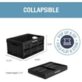 thumbnail image 2 of CleverMade Bacs de Rangement Pliables 32 L, Lot de 3 &#2013265922?? Bacs de Rangement Pliables Robustes avec Poignées Intégrées pour le Rangement de Garage et l'Organisation de la Maison - Obsidienne, 2 of 9