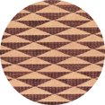 thumbnail image 1 of Ahgly Company Tapis d'Intérieur Ronds Abstraits Brun Rouge, Tapis de Zone Abstraits, 4 Pieds Rond, 1 of 6