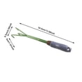 thumbnail image 3 of TIELUTT Garden Rake Three Teeth Steel Hand Rake Portable Gardening for Soil Loosening And Weeding Garden Spreader Parsley Live Self Watering Tray Vegetable Garden Bag Seeder And Spreader, 3 of 7