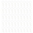 thumbnail image 1 of 50 Pcs Rouleaux de Tringle en Plastique Rail de Rideau Roues pour Fenêtre Porte Rideaux de Douche (Beige), 1 of 8