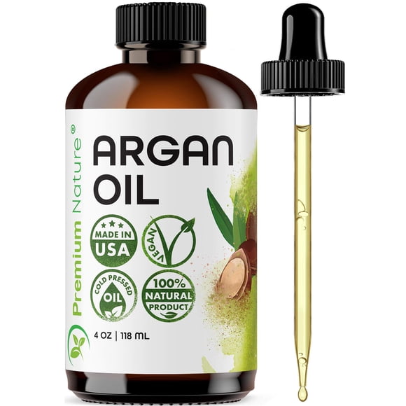Premium Nature Argan Oil Hair Oil Facial Oil for Face Oil Cold Pressed Unrefined 118 ml