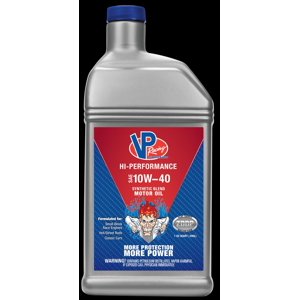 VP Racing Oil 2965 Hi-Performance; SAE 10W40; Synthetic Blend; 1 Quart Bottle; Single