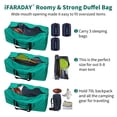 thumbnail image 4 of Foldable Duffel Bag 30" / 75L Lightweight with Water Rresistant for Travel-Green, 4 of 7