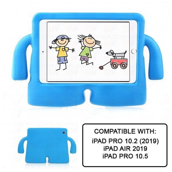 [PST] iPad 10.2" / iPad Air 3 / iPad Pro 10.5" Kid Case, 3D Silicone Shockproof Children Kids Protective Stand Case Cover