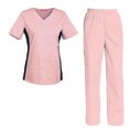 thumbnail image 1 of Women's Scrubs Set Scrub Top and Pants Scrubs Set, 1 of 3