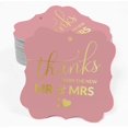 thumbnail image 2 of Inkdotpot Real Gold Foil Bracket Shape Paper Hang Tags Thanks From The New Wedding Favor Tags Pack Of 100, 2 of 7