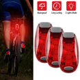 thumbnail image 1 of 2 Pack LED Bike Tail Lights  Bicycle Rear Cycling Safety Lights - Clip On  Strobe  Warning  Flashing  Blinking  Reflective Light Accessories, 1 of 9