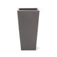 thumbnail image 2 of Step2 Tremont Dark Cedar Plastic Square Tapered Indoor and Outdoor Tall Planter, 2 of 5