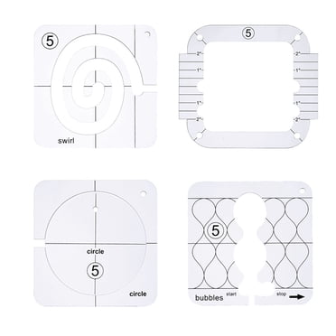 EGNMCR Acrylic DIY Sewing Patchwork Ruler Special-shaped Hollow Sewing Kit Patchwork Template sewing board
