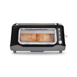 DASH Clear View Toaster - Compact Design with 7 Browning Levels & Clear-View Window, Extra-Wide Slot Large Toaster, 1-Touch Defrost, Reheat & Bagel F