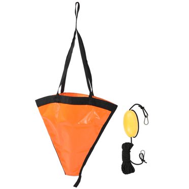 Fishing Boat Anchor, PVC 24in/60cm Portable Boat Fishing Float, Dinghy Kayak Fishing Boat Rubber For Yacht Black,orange