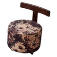 thumbnail image 2 of Lipstore Movable Ottoman Rolling Stool with Wheels Accent Shoe Changing Roller Vanity Chair Foot Stool for Hallway Apartment Farmhouse Sun Flower, 2 of 8