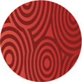 thumbnail image 1 of Ahgly Company Machine Washable Indoor Round Transitional Red Area Rugs, 6' Round, 1 of 7