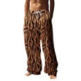 thumbnail image 1 of WEAIXIMIUNG Pantalon Extensible pour Hommes Mode Homme Décontractée Imprimé Léopard Numérique 3D Pantalon Droit Décontracté de Bureau, 1 of 5