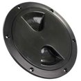 thumbnail image 2 of JR Access Door 31015 4.45 Inch Cutout Diameter; 5.12 Inch Outside Diameter; Black; ABS Plastic; Lockable; With Rubber Seal; Single, 2 of 3