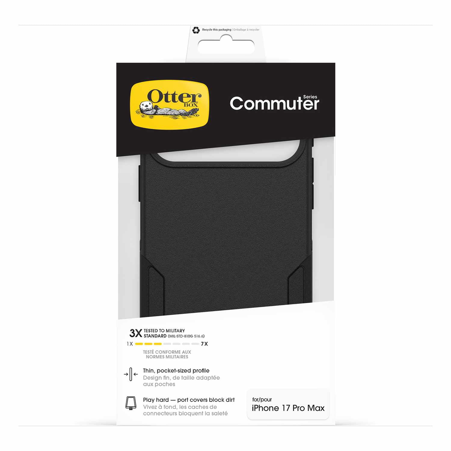 OtterBox Commuter MagSafe Case w/Camera Control Black for iPhone 18 Pro Max/17 Pro Max in Bulk Packaging